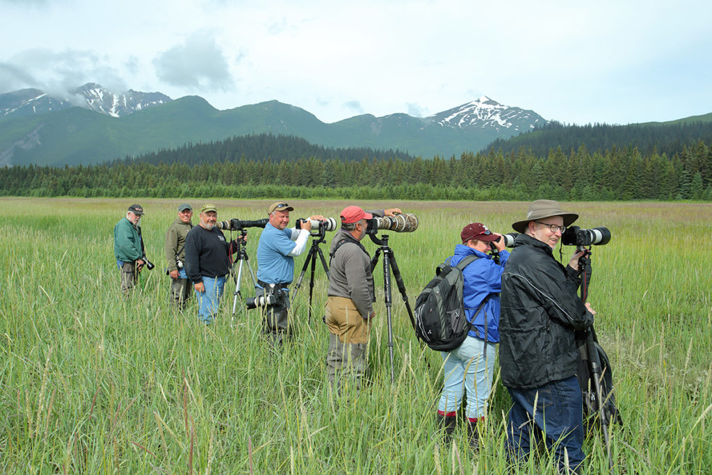 My tour group in the field